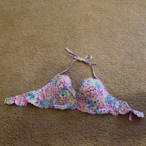 Victoria secret floral halter swim top